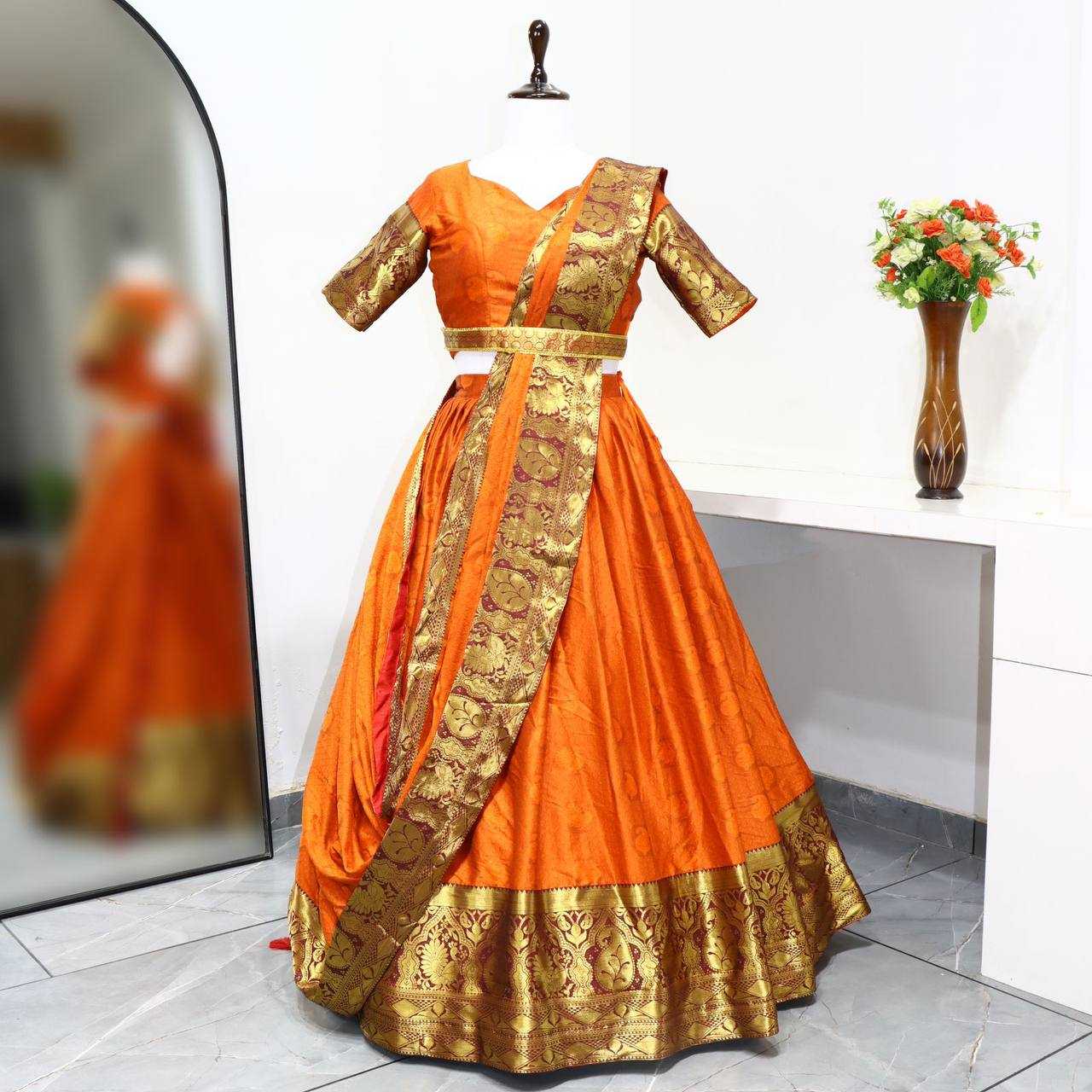 YNF SILK COTTON GRO 7097 WHOLESALE LEHENGAS MANUFACTURER     